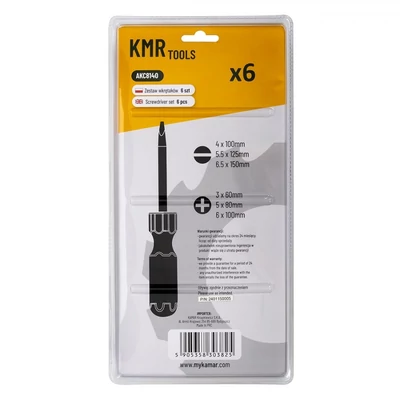Csavarhúzó készlet 6 db-os 
