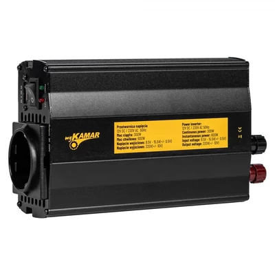 Áramátalakító 12V DC / 230V AC 300/600W