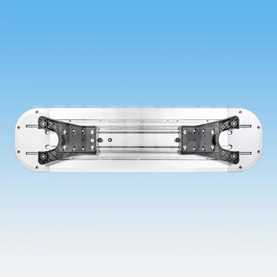 Villogó LED fényhíd 1172mm PIROS-KÉK vezérlőpanellel