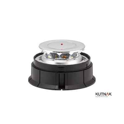 Villogó LED lapra szerelhető 12xLED 36W 100mm D:140mm 3-féle villogás
