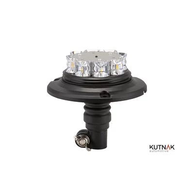 Villogó LED csőre szerelhető 8xLED 24W 173mm D:140mm 3-féle villogási mód