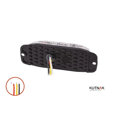 Villogó stroboszkóp 3 LED 9W 19 villogási program 90x32x20mm