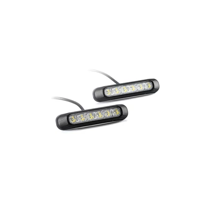Kiegészítő nappali menetfény LED-es 12-30V párban 3,5m kábellel 410 LUMEN