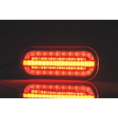 Lámpa hátsó univerzális LED-es 3 funkciós dinamikus indexes 12-24V