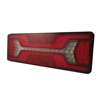 Lámpa hátsó LED-es 140x kombinált bal 12/24V háromszög prizmás