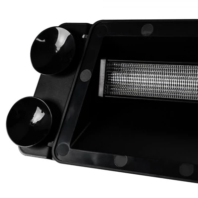 Villogó szélvédőbe/ablakba stroboszkóp 332x116x76mm sárga tapadókorongokkal
