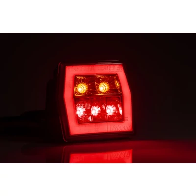 Lámpa hátsó LED-es utánfutó 3 funkciós 12-24V