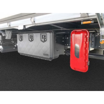 Tűzoltó készülék tartó doboz piros 6kg 287x600x220mm STRIKE