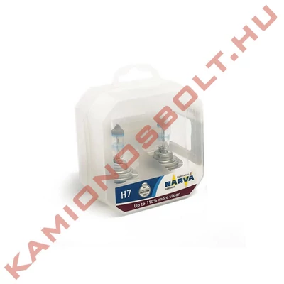 Izzó NARVA 12V 55W Px26d H7 Range Power +90% Twin set
