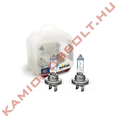 Izzó NARVA 12V 55W Px26d H7 Range Power +90% Twin set
