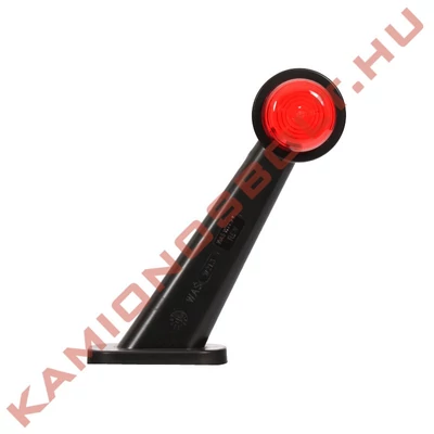 Gumilámpa izzós ferde 187mm szárral piros/fehér 5W Ba15s