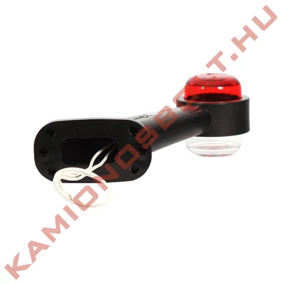 Gumilámpa izzós ferde 187mm szárral piros/fehér 5W Ba15s