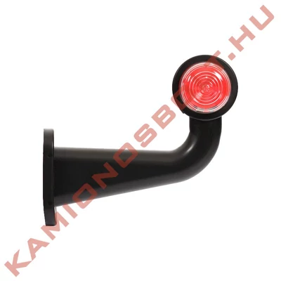 Gumilámpa izzós könyök 182mm szárral piros/fehér 5W Ba15s