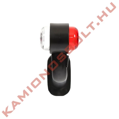 Gumilámpa izzós könyök 182mm szárral piros/fehér 5W Ba15s