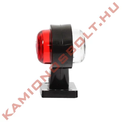 Gumilámpa izzós ferde 109mm szárral piros/fehér 5W Ba15s