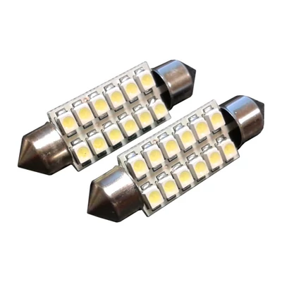 Izzó ledes 12V 5W szoffita 12 SMD 39mm fehér