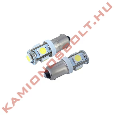 Izzó LEDes 24V 5W Ba9s 5 SMD fehér
