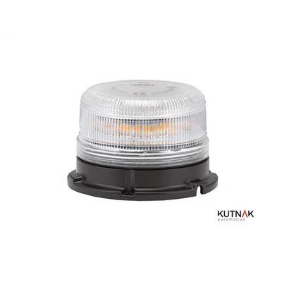 Villogó LED lapra szerelhető 24xLED 72W 65mm D:96mm 2-féle villogás 300mm kábellel