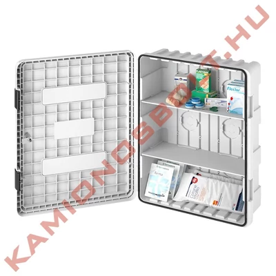 Elsősegély felszerelés tartó doboz 616x735x270mm 