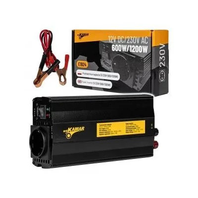 Áramátalakító 12V DC / 230V AC 600/1200W