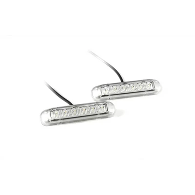 Kiegészítő nappali menetfény LED-es 12-30V párban 3,5m kábellel 410 LUMEN