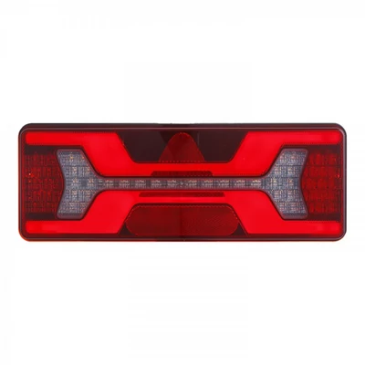 Lámpa hátsó LED-es 140x kombinált bal 12/24V háromszög prizmás