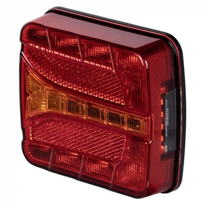 Lámpa hátsó LED-es utánfutó 3 funkciós bal 12/24V