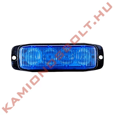 Villogó stroboszkóp slim 4 LED KÉK