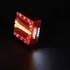 Lámpa hátsó LED-es utánfutó 3 funkciós bal 12/24V