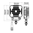 Munkalámpa 18xLED 2800 LM 26W 157x107x60mm 12/24V