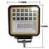 Munkalámpa LED 2000LM + LED helyzetjelző 110x126mm 10-30V