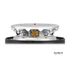 Villogó LED lapra szerelhető 12xLED 36W 100mm D:140mm 3-féle villogás