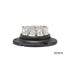 Villogó LED lapra szerelhető 8xLED 24W 58mm D:140mm 3-féle villogás 300mm kábellel