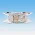 Villogó tetőre LED-es kék 3 csavaros 12-24V 125mm D:142 mm ECE R65 120vill/perc 8db high power CREE LED  