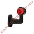 Gumilámpa izzós könyök 126mm szárral piros/fehér 5W Ba15s