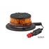Villogó LED mágnestalpas 8xLED 24W 63mm D:140mm 3-féle villogás 2m spirál kábellel