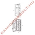 Tűzoltó készülék tartó doboz piros/fekete 12kg 865x335x240mm REGON
