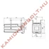 Tűzoltó készülék tartó doboz piros 6kg 595x280x265mm SLIDEN (45 fokban dönthető)