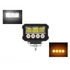 Munkalámpa LED + stroboszkóp sárga