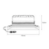 Villogó LED mágnestalpas 8xLED 24W 63mm D:140mm 3-féle villogás 2m spirál kábellel